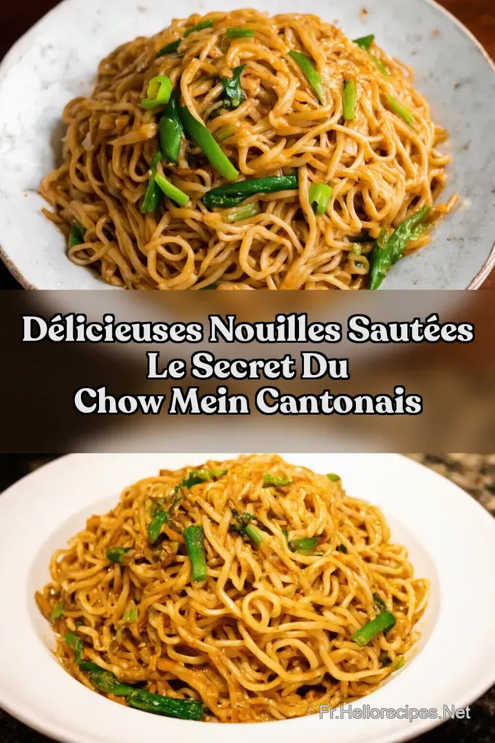 D&eacute;licieuses Nouilles Saut&eacute;es Le Secret du Chow Mein Cantonais