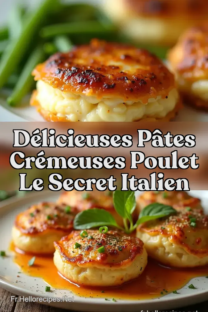 D&eacute;licieuses P&acirc;tes Cr&eacute;meuses Poulet Le Secret Italien