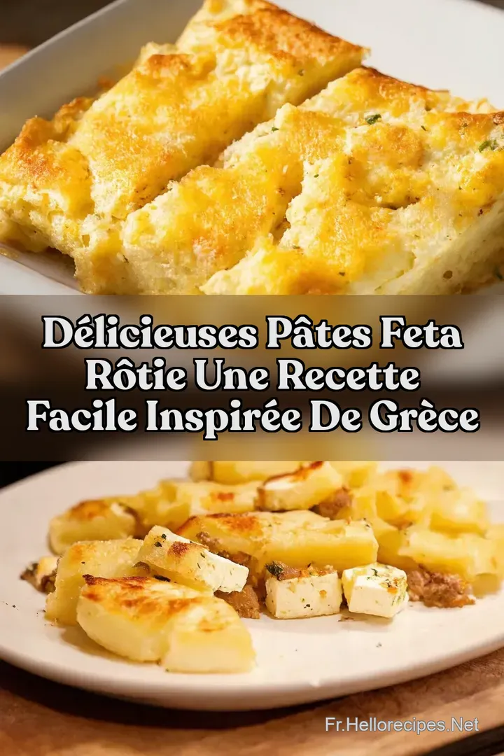 D&eacute;licieuses P&acirc;tes Feta R&ocirc;tie Une Recette Facile Inspir&eacute;e de Gr&egrave;ce