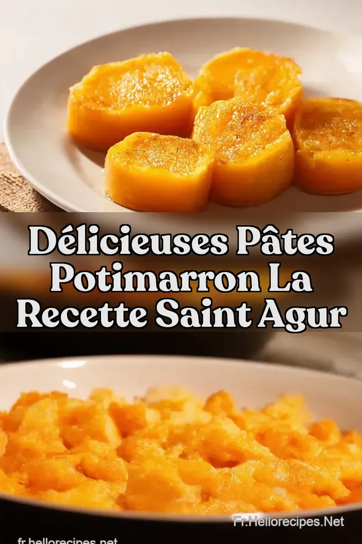 D&eacute;licieuses P&acirc;tes Potimarron La Recette Saint Agur