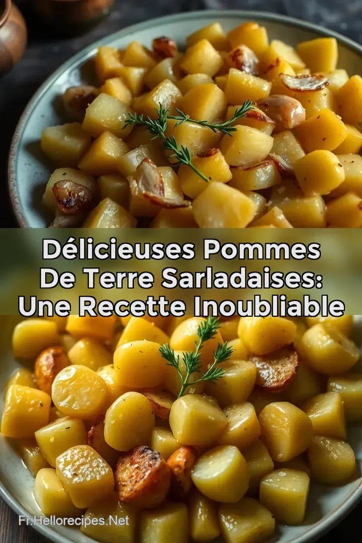 Délicieuses Pommes de Terre Sarladaises: Une Recette Inoubliable : ÉPINGLER POUR PLUS TARD Délicieuses Pommes de Terre Sarladaises: Une Recette Inoubliable