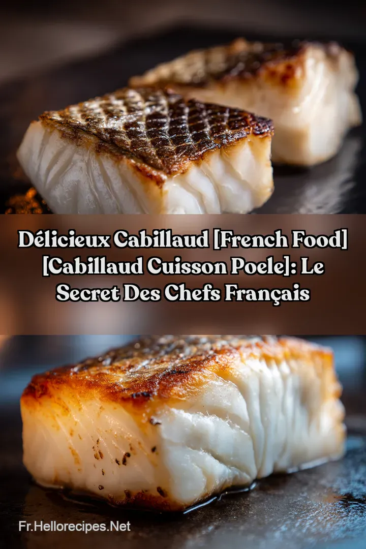 Délicieux Cabillaud [French Food] [cabillaud cuisson poele]: Le Secret des Chefs Français