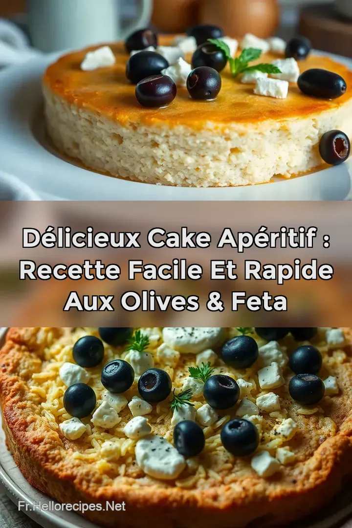 Délicieux Cake Apéritif : Recette Facile et Rapide aux Olives & Feta : ÉPINGLER POUR PLUS TARD Délicieux Cake Apéritif : Recette Facile et Rapide aux Olives & Feta