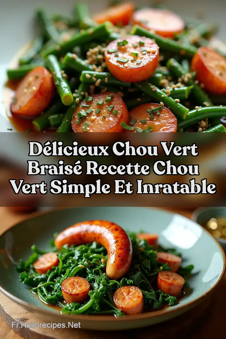D&Eacute;LICIEUX Chou Vert Brais&eacute; Recette Chou Vert Simple et Inratable