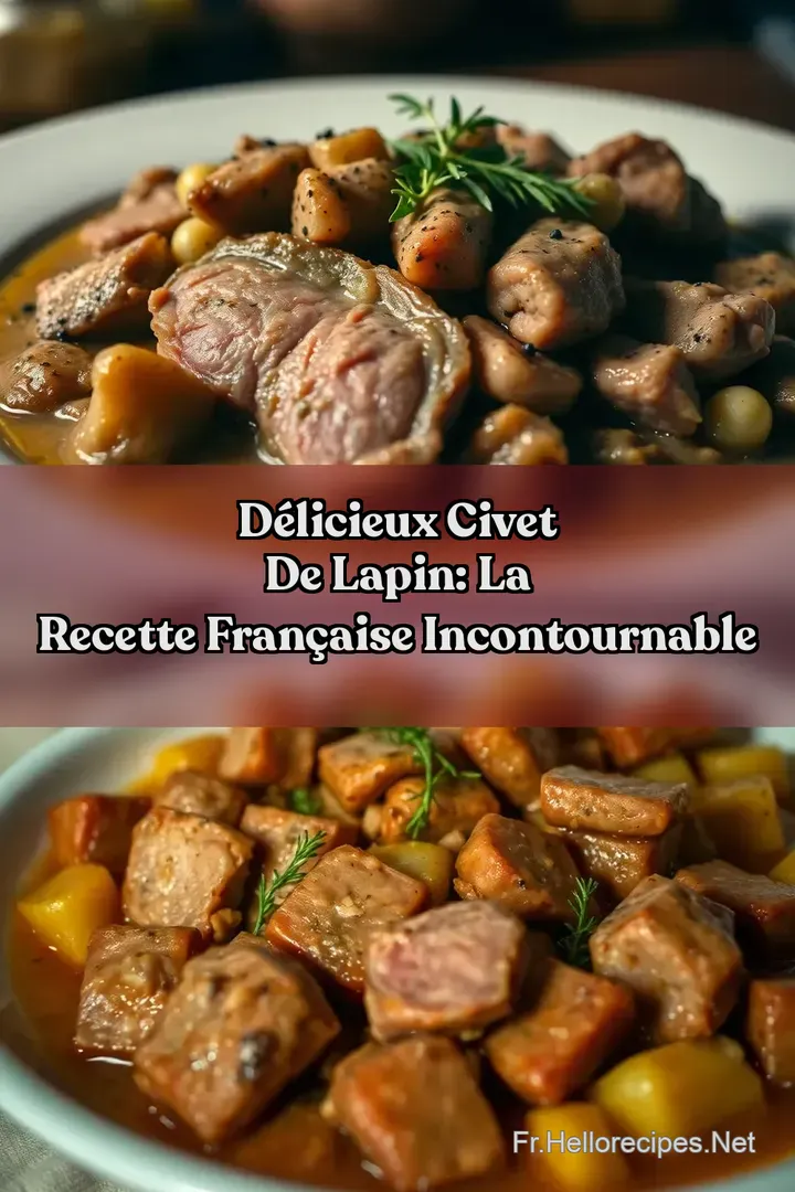 Délicieux Civet de Lapin: La Recette Française Incontournable : ÉPINGLER POUR PLUS TARD Délicieux Civet de Lapin: La Recette Française Incontournable