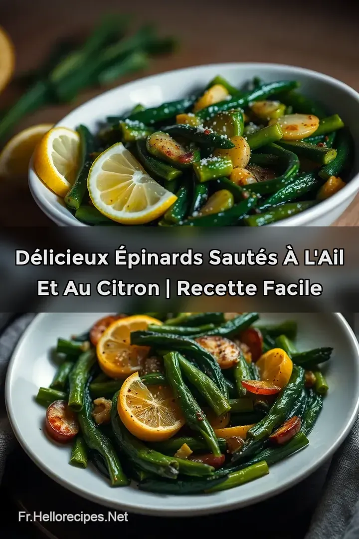 D&eacute;licieux &Eacute;pinards Saut&eacute;s &agrave; l Ail et au Citron | Recette Facile