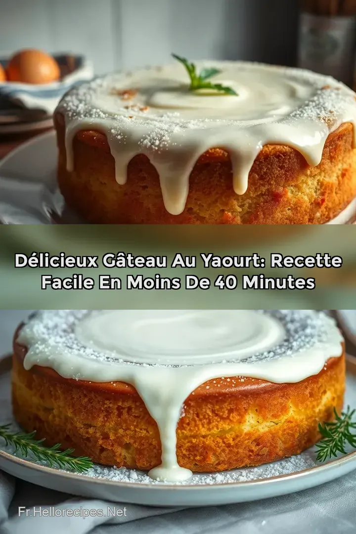 Délicieux Gâteau au Yaourt: Recette Facile en Moins de 40 Minutes