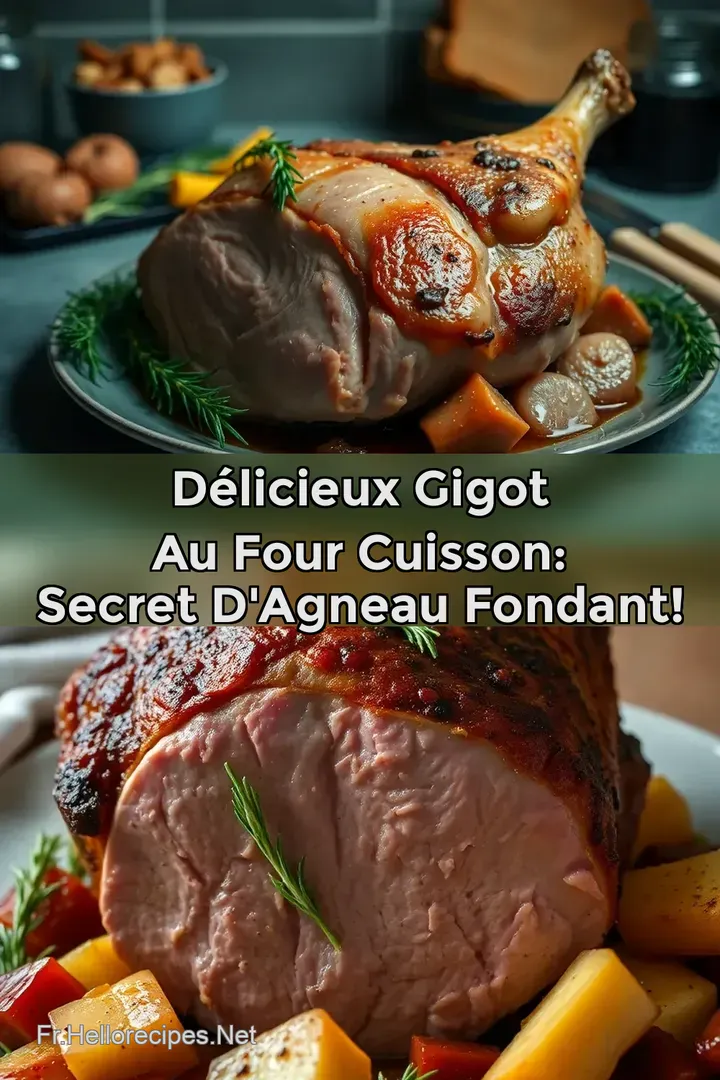 Délicieux Gigot Au Four Cuisson: Secret d' Agneau Fondant! : ÉPINGLER POUR PLUS TARD Délicieux Gigot Au Four Cuisson: Secret d' Agneau Fondant!