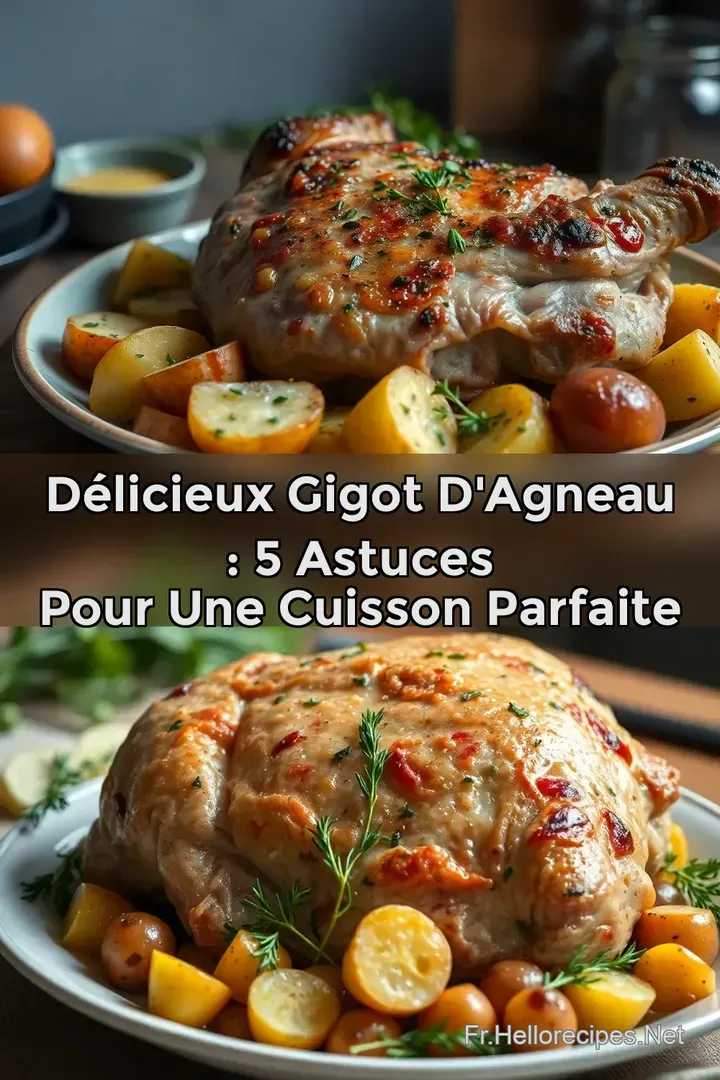 Délicieux Gigot d' Agneau : 5 Astuces pour une Cuisson Parfaite : ÉPINGLER POUR PLUS TARD Délicieux Gigot d' Agneau : 5 Astuces pour une Cuisson Parfaite