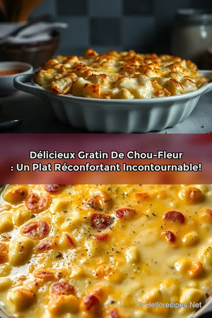Délicieux Gratin de Chou-Fleur : Un Plat Réconfortant Incontournable!