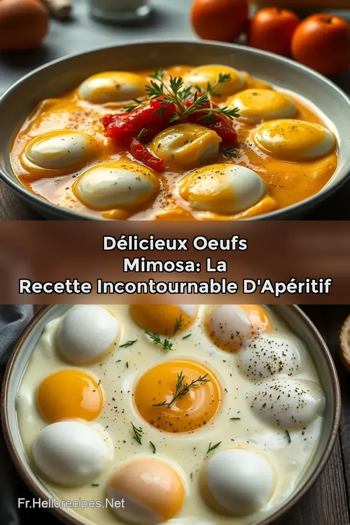 Délicieux Oeufs Mimosa: La Recette Incontournable d' Apéritif : ÉPINGLER POUR PLUS TARD Délicieux Oeufs Mimosa: La Recette Incontournable d' Apéritif