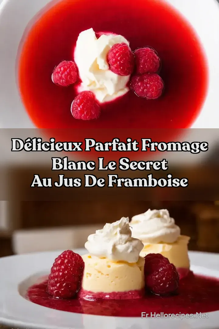 Délicieux Parfait Fromage Blanc Le Secret au Jus de Framboise : ÉPINGLER POUR PLUS TARD Délicieux Parfait Fromage Blanc Le Secret au Jus de Framboise