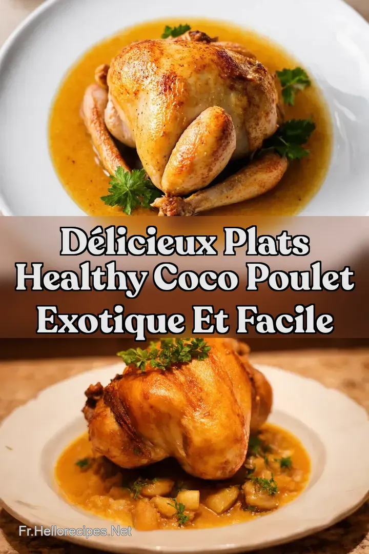 Délicieux Plats Healthy Coco Poulet Exotique et Facile : ÉPINGLER POUR PLUS TARD Délicieux Plats Healthy Coco Poulet Exotique et Facile