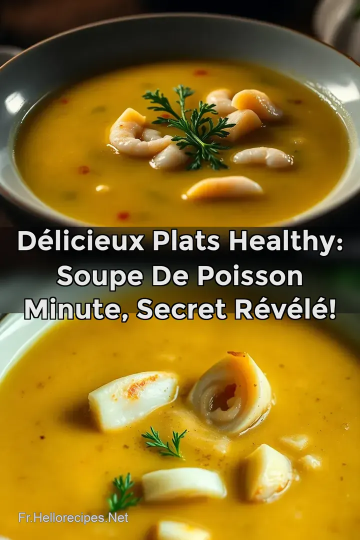 DÉLICIEUX Plats Healthy: Soupe de Poisson Minute Secret Révélé! : ÉPINGLER POUR PLUS TARD DÉLICIEUX Plats Healthy: Soupe de Poisson Minute Secret Révélé!