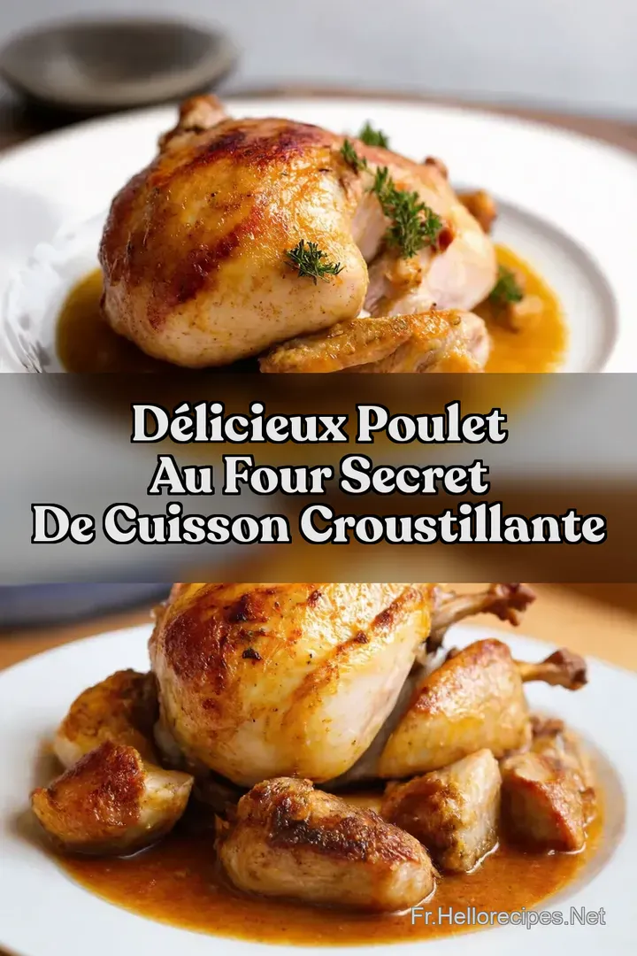 D&eacute;licieux Poulet au Four Secret de Cuisson Croustillante