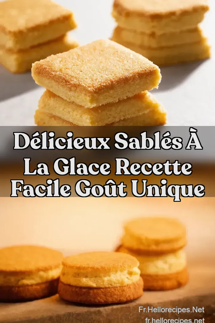 D&eacute;licieux Sabl&eacute;s &agrave; la Glace Recette Facile Go&ucirc;t Unique