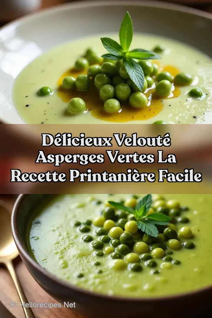 D&eacute;licieux Velout&eacute; Asperges Vertes La Recette Printani&egrave;re Facile