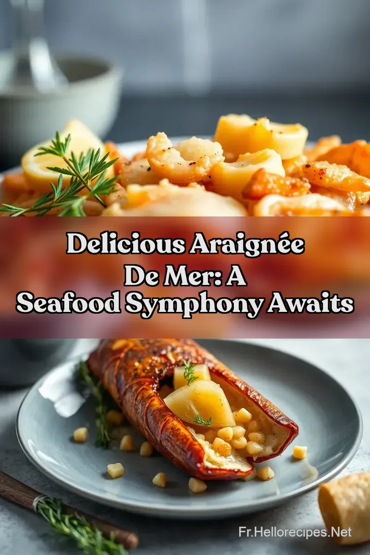 Delicious Araignée de Mer: A Seafood Symphony Awaits : ÉPINGLER POUR PLUS TARD Delicious Araignée de Mer: A Seafood Symphony Awaits