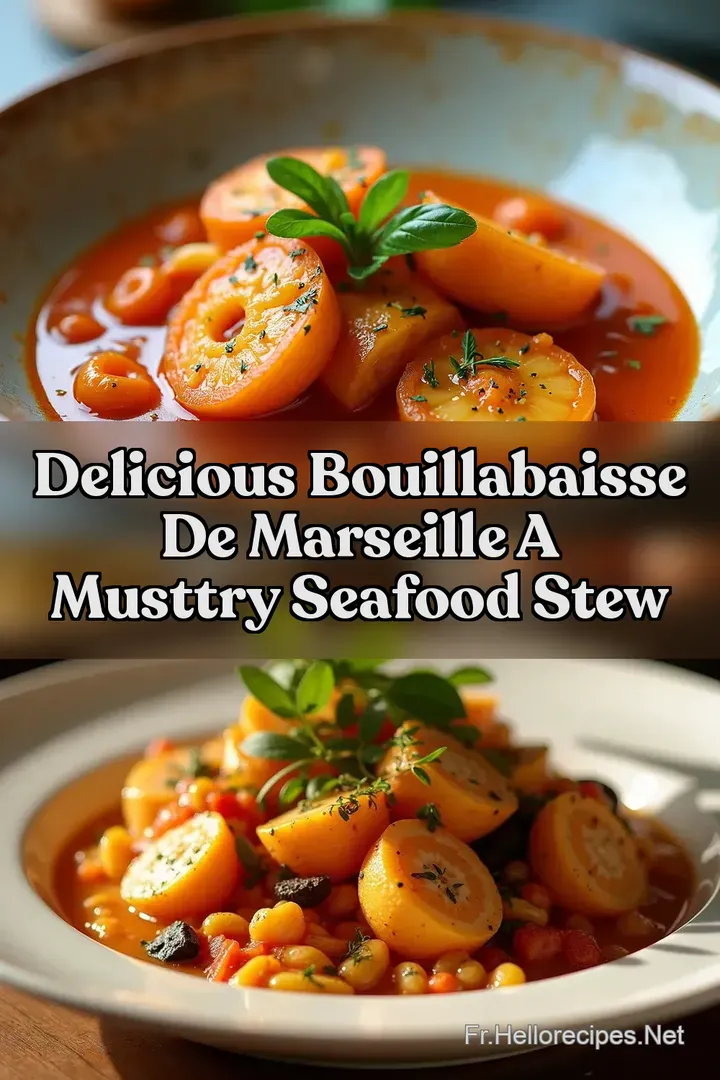 Delicious Bouillabaisse de Marseille A MustTry Seafood Stew