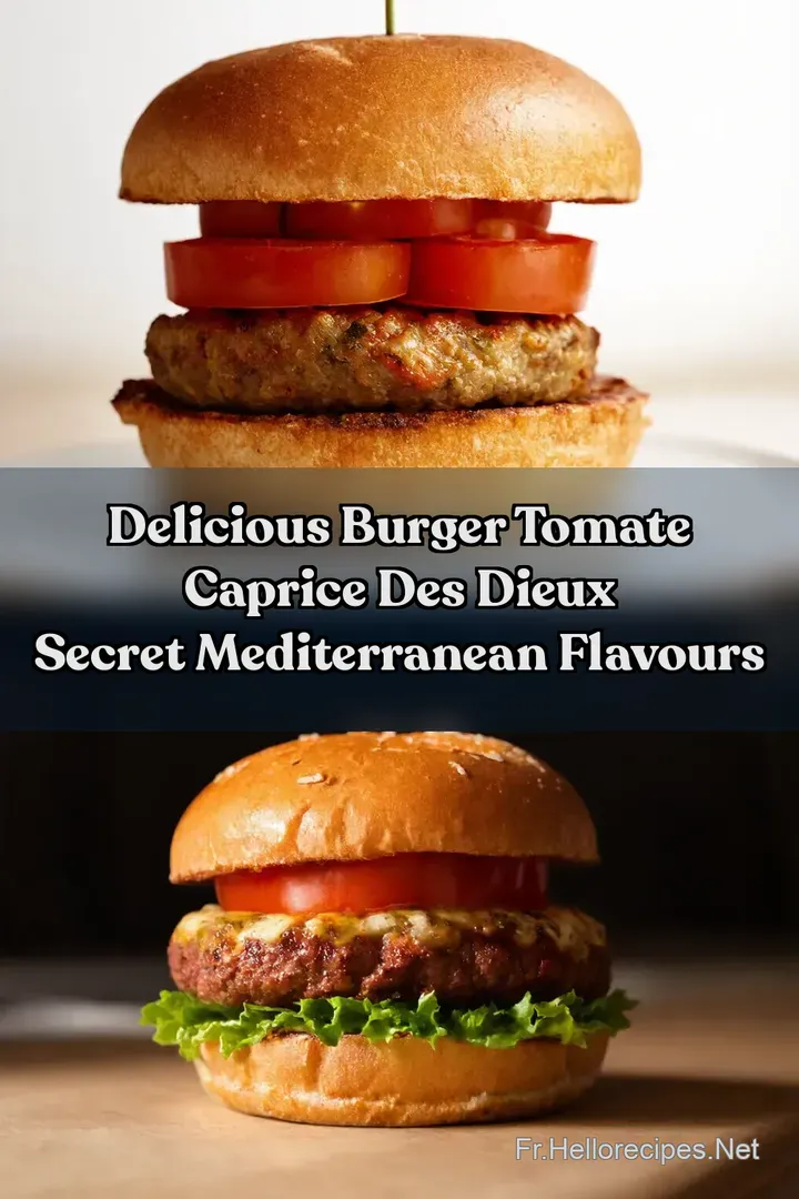 Delicious burger tomate caprice des dieux Secret mediterranean flavours