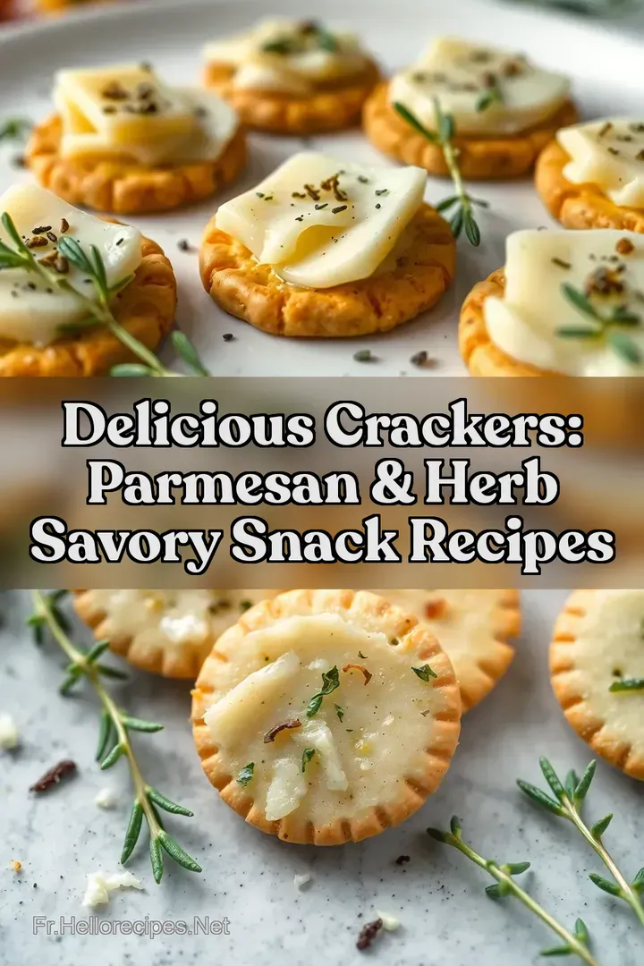 Delicious Crackers: Parmesan &amp Herb Savory Snack Recipes