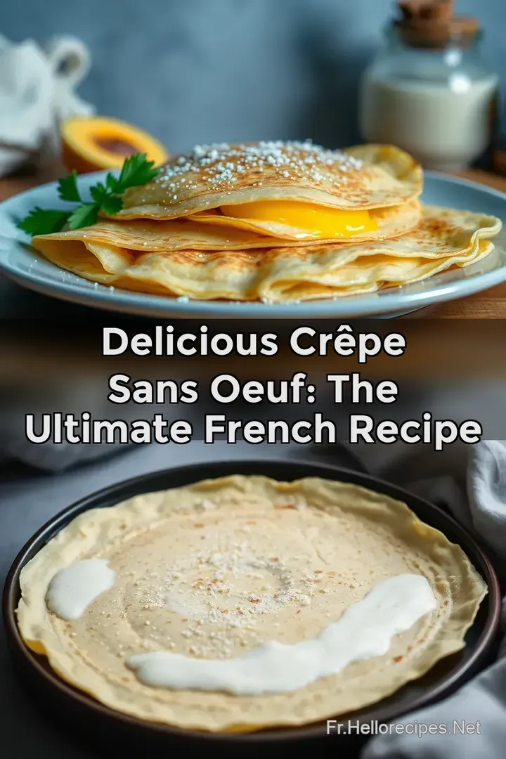Delicious Crêpe Sans Oeuf: The Ultimate French Recipe