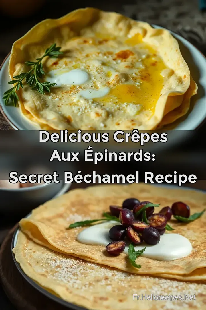 Delicious Crêpes aux Épinards: Secret Béchamel Recipe