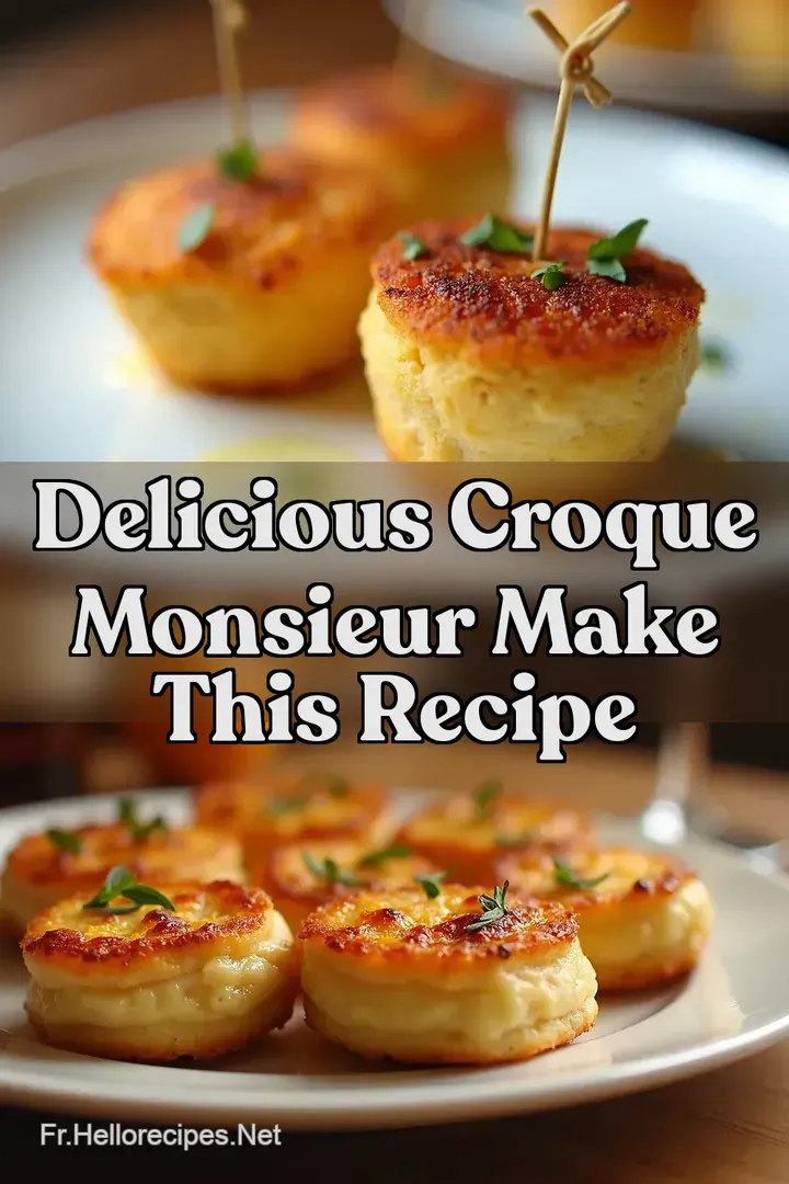 Delicious Croque Monsieur Make this recipe
