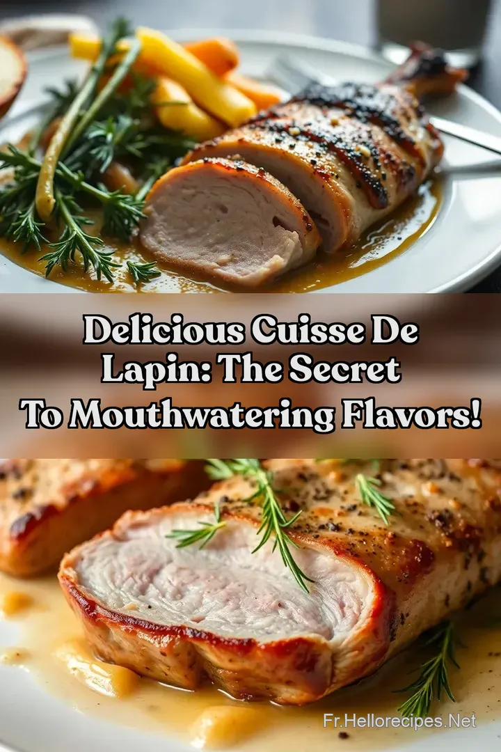 Delicious Cuisse de Lapin: The Secret to Mouthwatering Flavors! : ÉPINGLER POUR PLUS TARD Delicious Cuisse de Lapin: The Secret to Mouthwatering Flavors!
