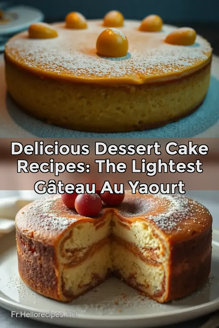 Delicious Dessert Cake Recipes: The Lightest Gâteau au Yaourt : ÉPINGLER POUR PLUS TARD Delicious Dessert Cake Recipes: The Lightest Gâteau au Yaourt