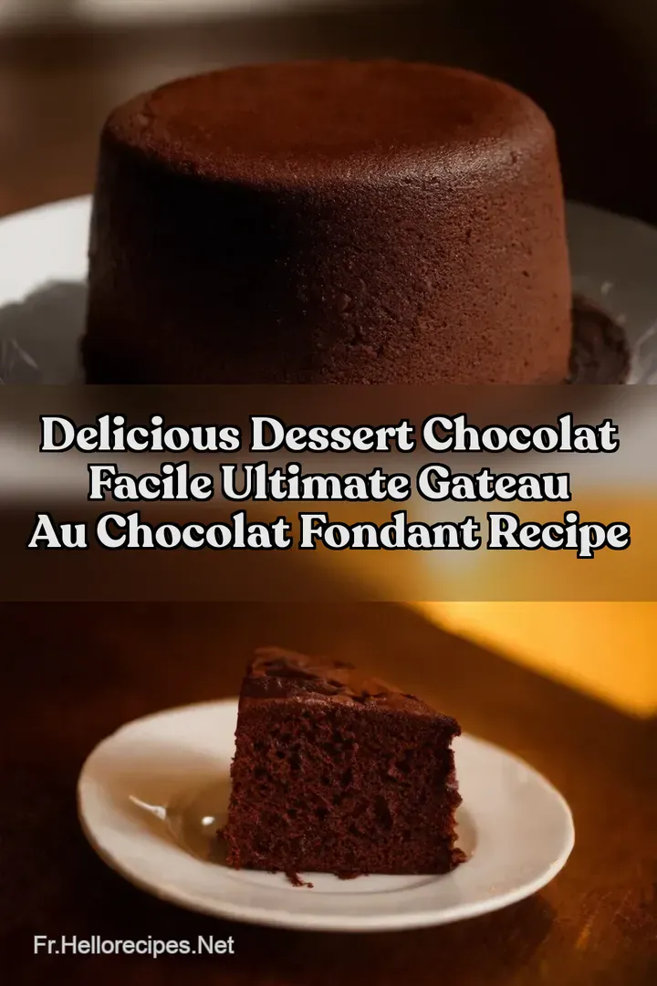 Delicious Dessert Chocolat Facile Ultimate Gateau au Chocolat Fondant Recipe