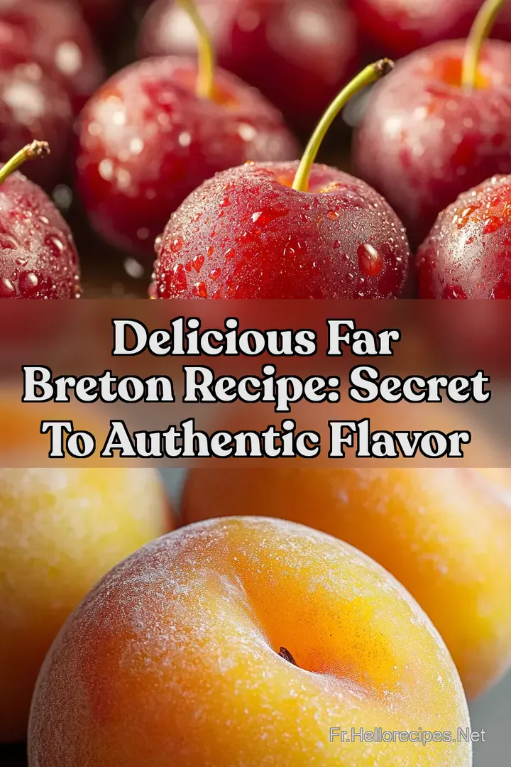 Delicious Far Breton Recipe: Secret to Authentic Flavor : ÉPINGLER POUR PLUS TARD Delicious Far Breton Recipe: Secret to Authentic Flavor