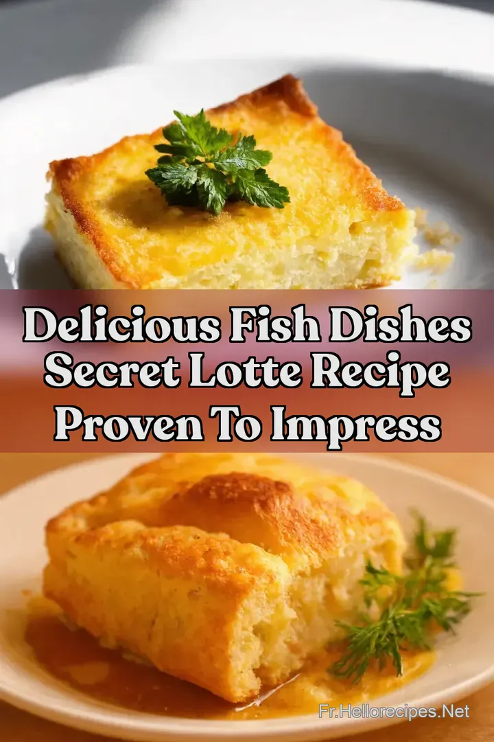 Delicious Fish Dishes Secret Lotte Recipe Proven to Impress