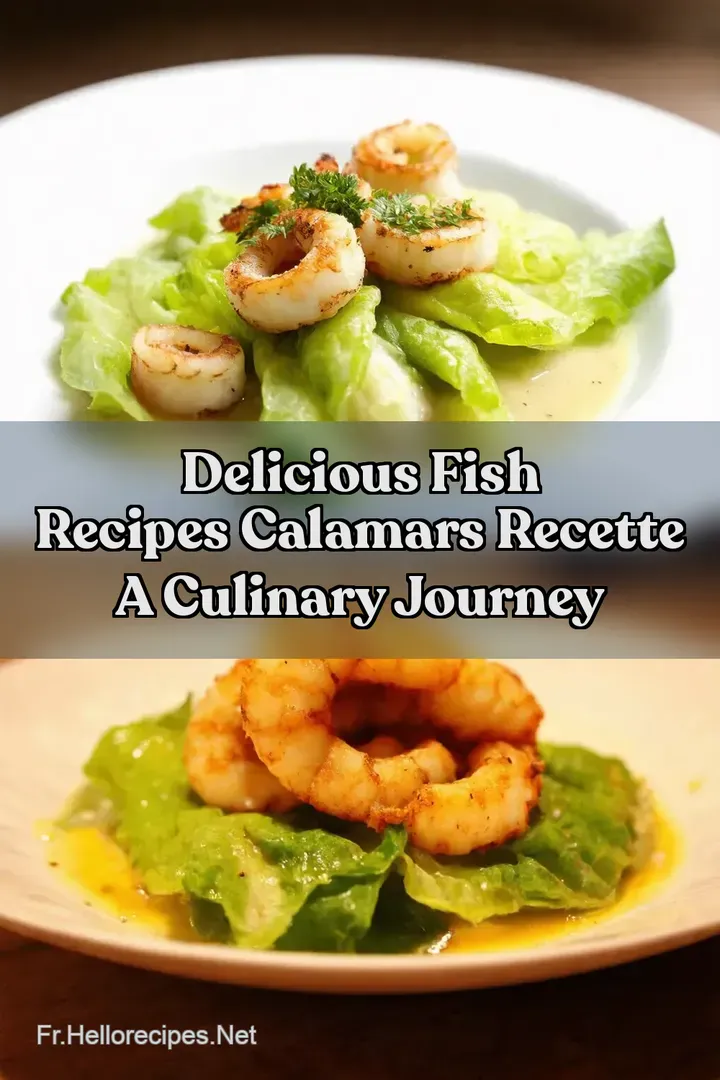 Delicious Fish Recipes Calamars Recette A Culinary Journey