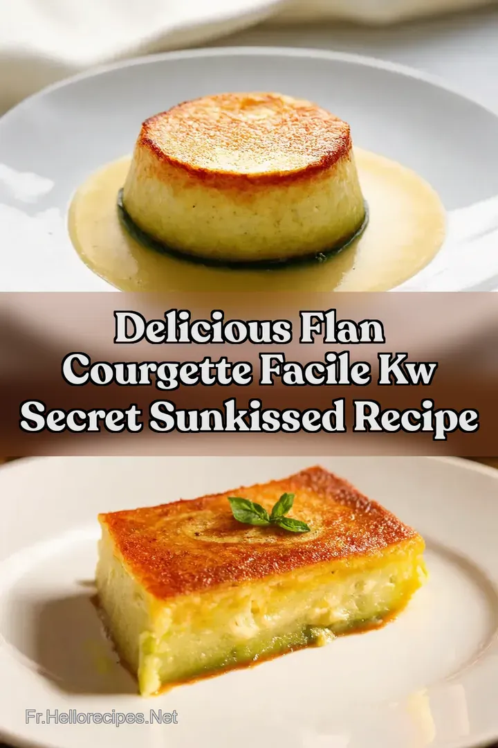 Delicious Flan Courgette Facile kw Secret SunKissed Recipe