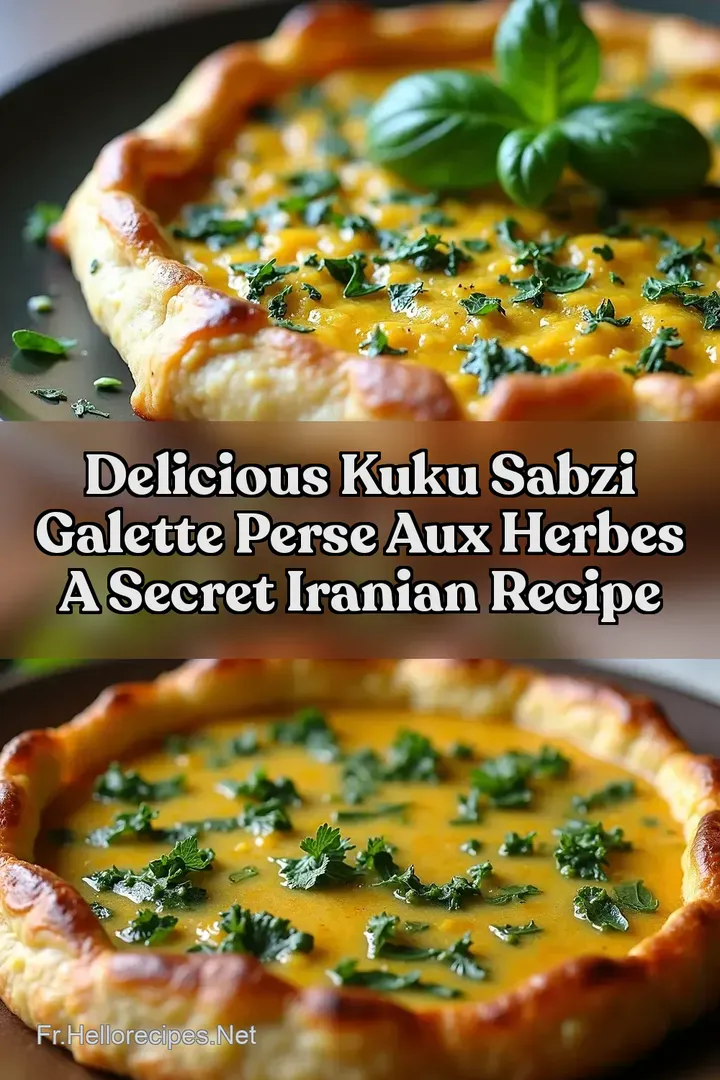 Delicious Kuku Sabzi Galette perse aux herbes A Secret Iranian Recipe