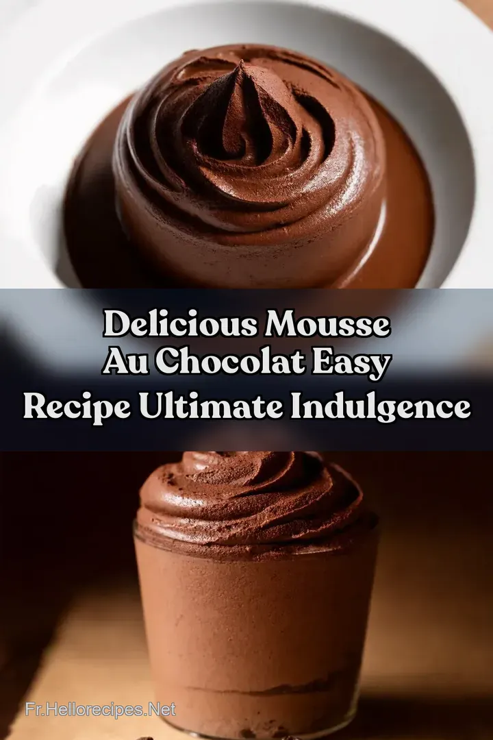 Delicious Mousse au Chocolat Easy Recipe Ultimate Indulgence