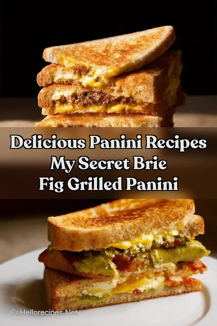 Delicious Panini Recipes My Secret Brie Fig Grilled Panini : ÉPINGLER POUR PLUS TARD Delicious Panini Recipes My Secret Brie Fig Grilled Panini