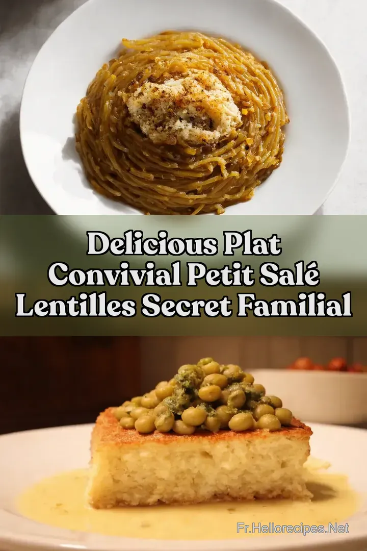 Delicious Plat Convivial Petit Salé Lentilles Secret Familial : ÉPINGLER POUR PLUS TARD Delicious Plat Convivial Petit Salé Lentilles Secret Familial