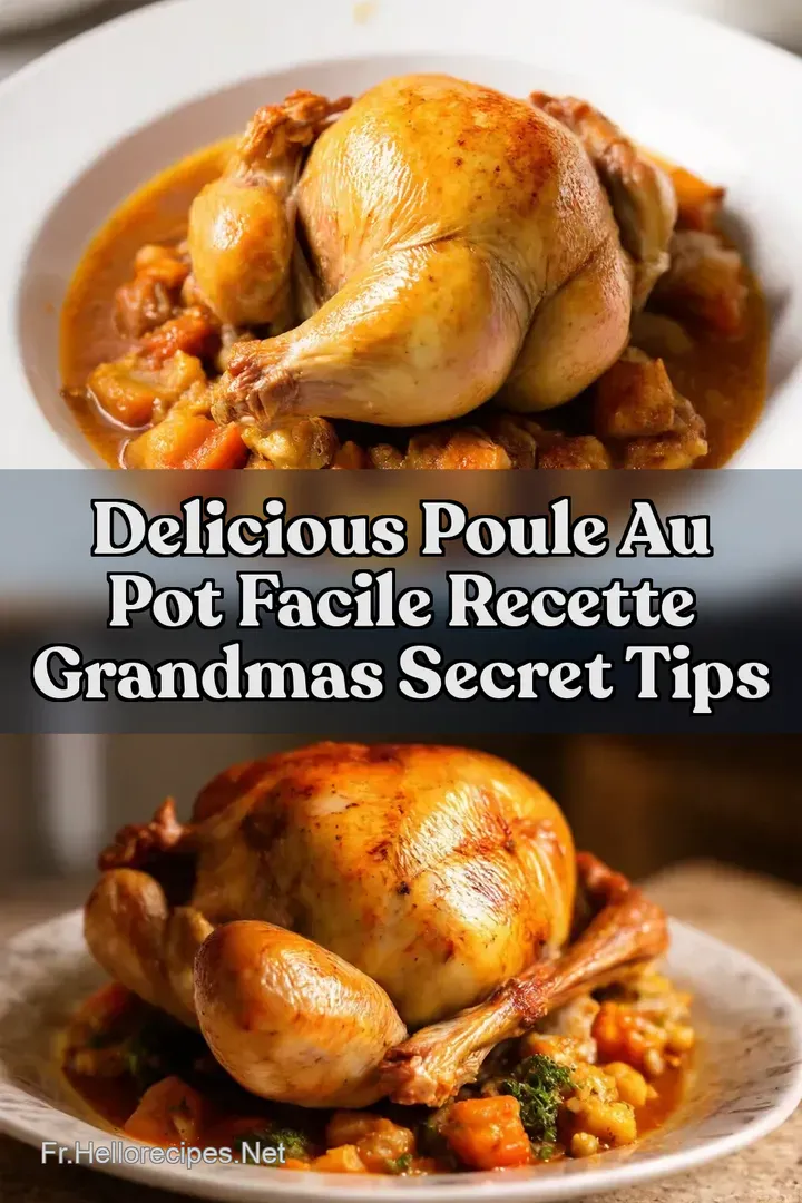 Delicious Poule au Pot Facile recette Grandmas Secret Tips