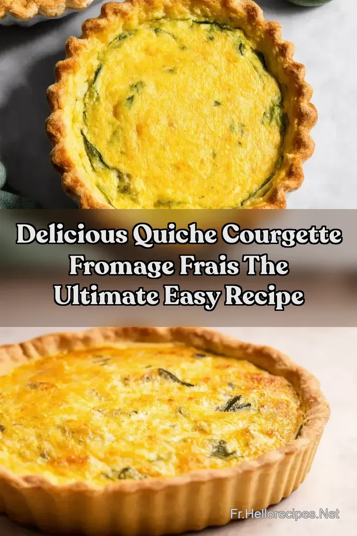 Delicious Quiche Courgette Fromage Frais The Ultimate Easy Recipe