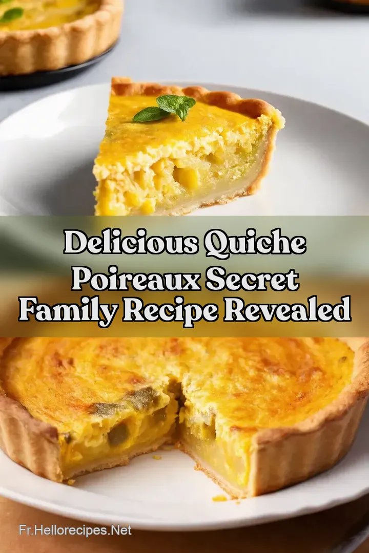 Delicious Quiche Poireaux Secret Family Recipe Revealed