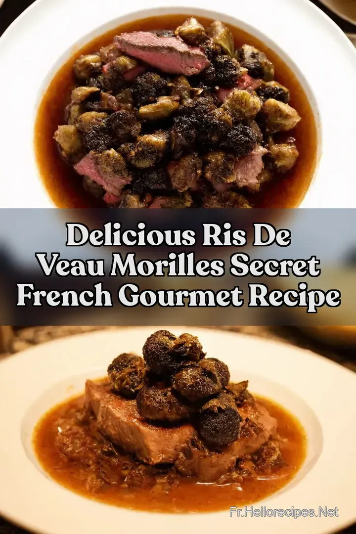 Delicious Ris de Veau Morilles Secret French Gourmet Recipe : ÉPINGLER POUR PLUS TARD Delicious Ris de Veau Morilles Secret French Gourmet Recipe