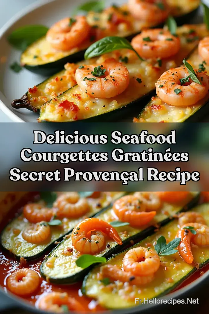 Delicious Seafood Courgettes Gratin&eacute;es Secret Proven&ccedil;al Recipe