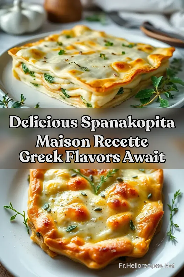 Delicious Spanakopita Maison Recette Greek Flavors Await