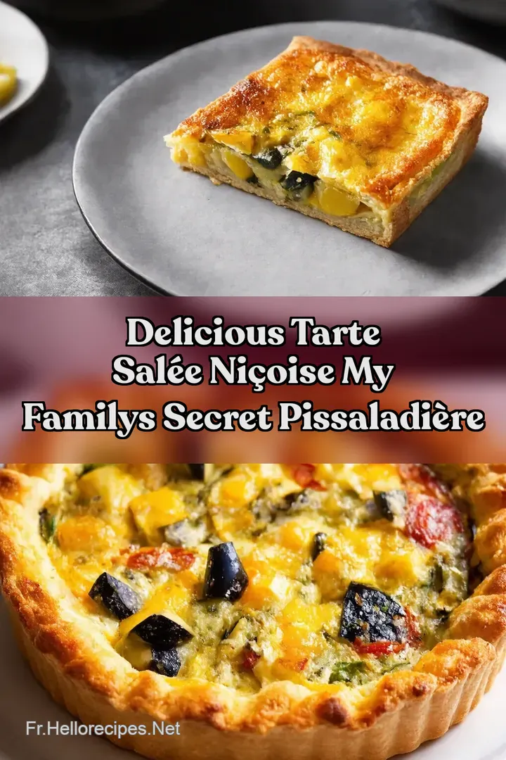 Delicious Tarte Sal&eacute;e Ni&ccedil;oise My Familys Secret Pissaladi&egrave;re