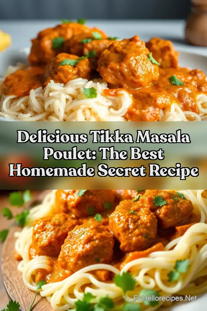 Delicious Tikka Masala Poulet: The Best Homemade Secret Recipe