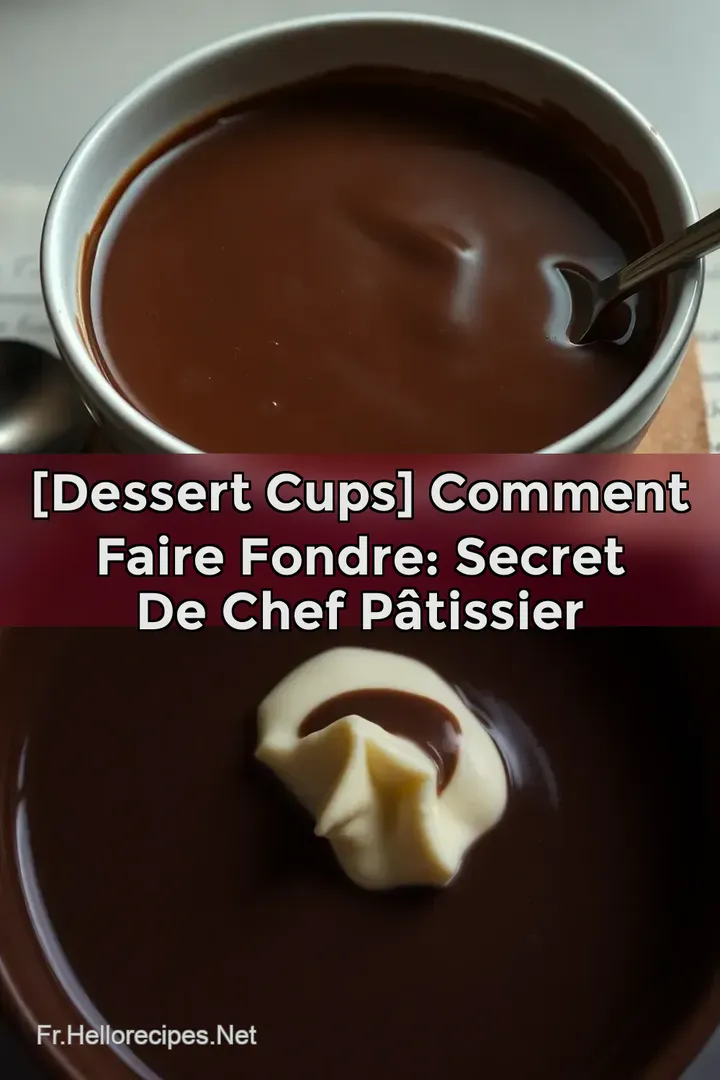 [Dessert Cups] Comment faire fondre: Secret de Chef Pâtissier