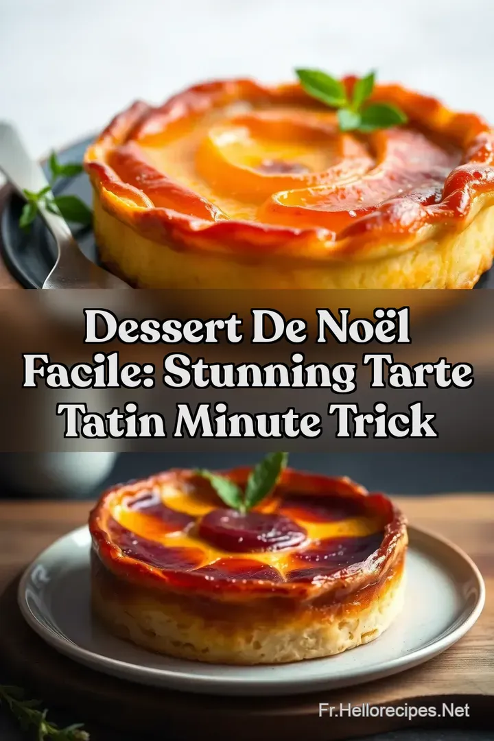Dessert De Noël Facile: Stunning Tarte Tatin Minute Trick : ÉPINGLER POUR PLUS TARD Dessert De Noël Facile: Stunning Tarte Tatin Minute Trick