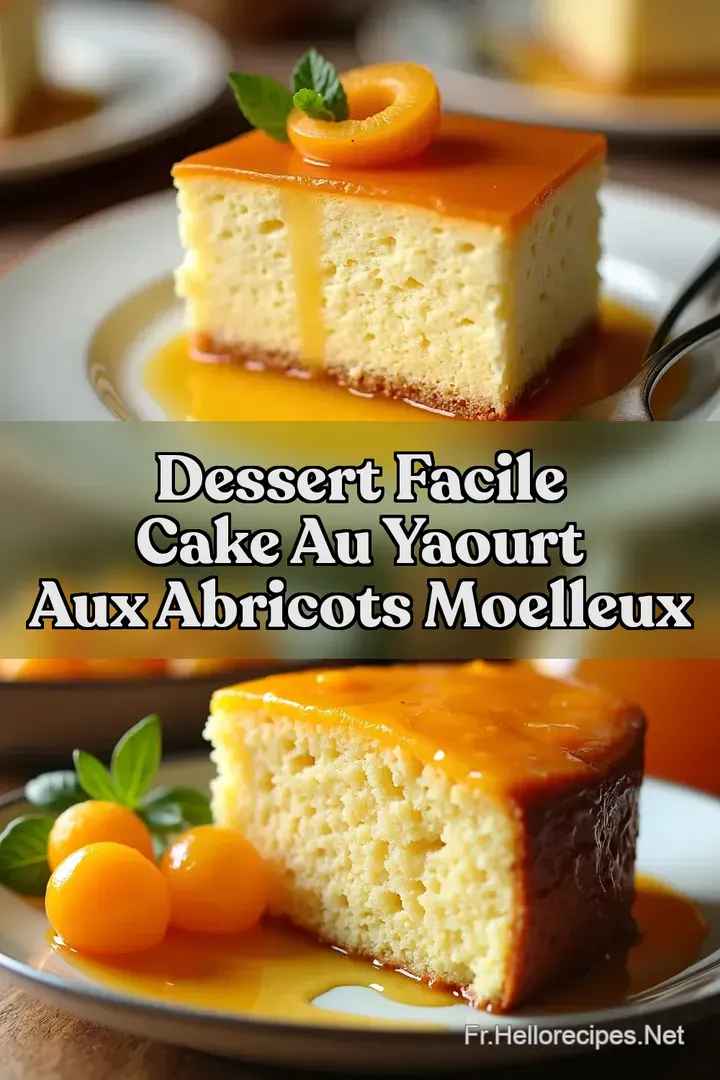 Dessert Facile Cake au Yaourt aux Abricots Moelleux